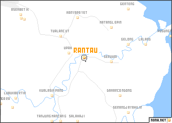 map of Rantau