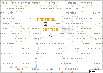 map of Rantířov