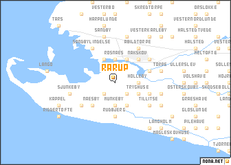 map of Rårup