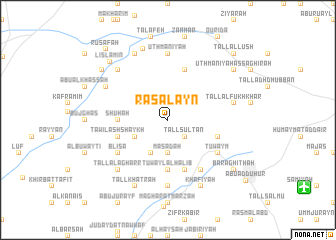 map of Raʼs al ‘Ayn