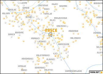 map of Rašče