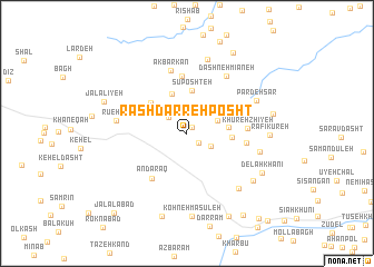 map of Rash Darreh Posht