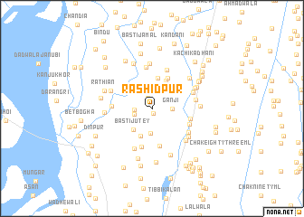 map of Rashīdpur