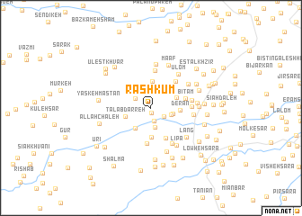 map of Rashkūm