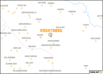 map of Rashtābād