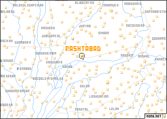 map of Rashtābād
