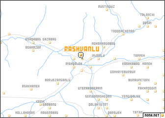 map of Rashvānlū