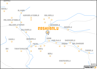 map of Rashvānlū