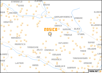 map of Rašića