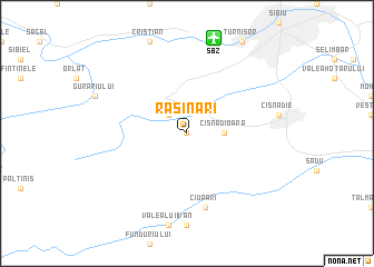 map of Răşinari