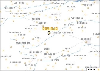 map of Rasinja