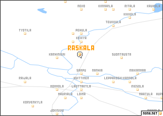 map of Raskala