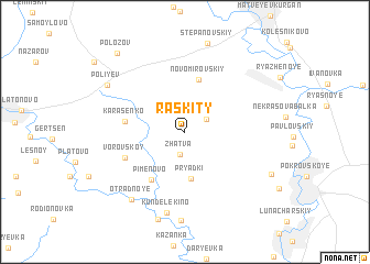 map of Raskity