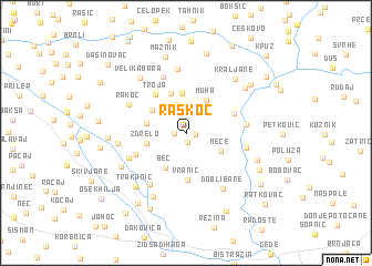 map of Raškoc