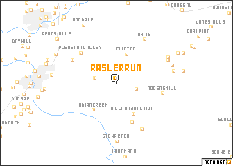 map of Rasler Run