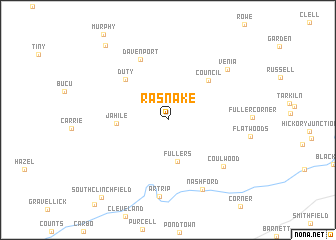 map of Rasnake