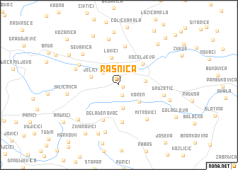 map of Rasnica