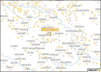 map of (( Rašnović ))