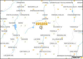 map of Rasora