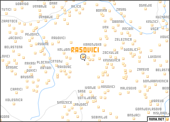 map of Rašovići