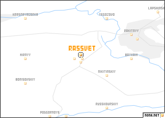 map of Rassvet