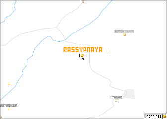 map of Rassypnaya