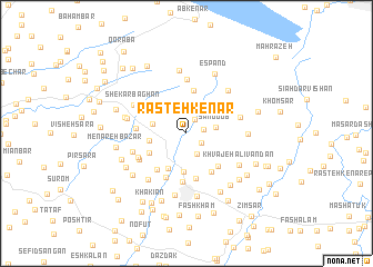 map of Rāsteh Kenār