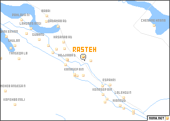 map of Rāsteh