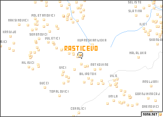 map of Rastičevo