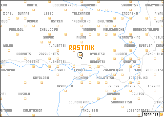 map of Rastnik