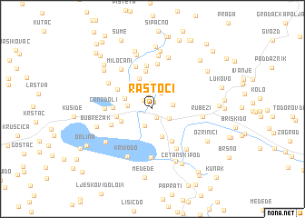 map of Rastoci