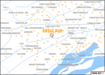 map of Rasūlpur