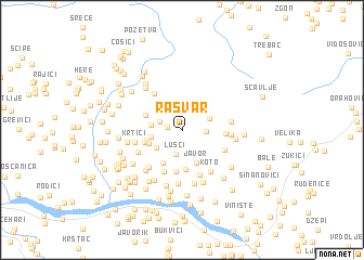 map of Rasvar