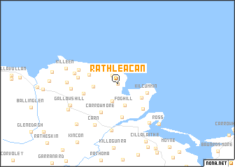 map of Ráth Leacan
