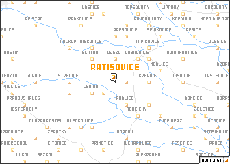 map of Ratišovice