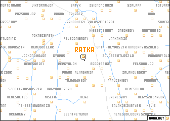 map of Rátka