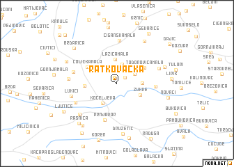 map of Ratkovačka