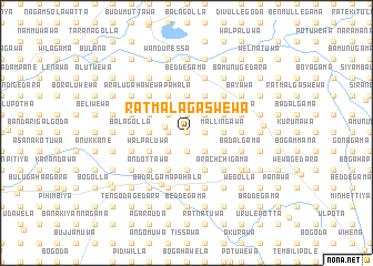 map of Ratmalagaswewa