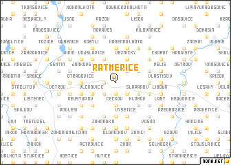 map of Ratměřice