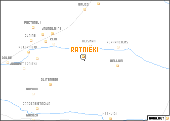 map of Ratnieki