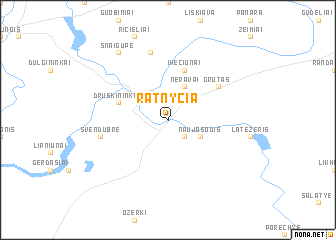 map of Ratnyčia