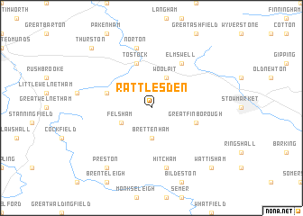 map of Rattlesden