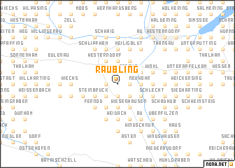 map of Raubling