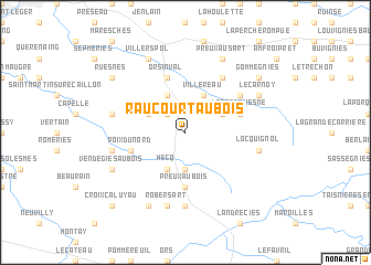 map of Raucourt-au-Bois
