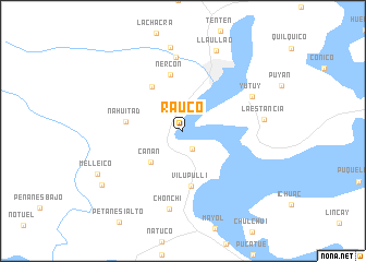 map of Rauco