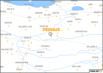 map of Raudoja