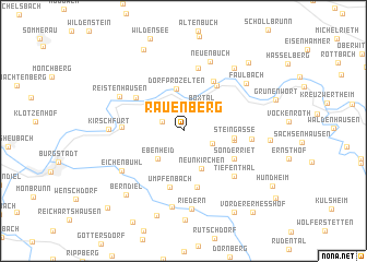 map of Rauenberg