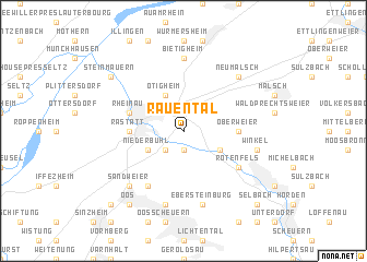 map of Rauental