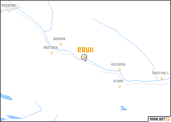 map of Rauk