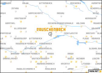 map of Rauschenbach